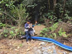 Polsek Kampar Kiri Tertibkan PETI di Sungai Batang Bio Desa Tanjung Permai