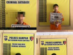 Polsek Siak Hulu Tangkap Pelaku Curas, 4 dari 7 Pelaku Yang Terlibat