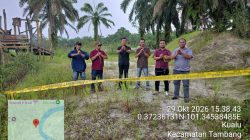 Polsek Tambang Lakukan Pengecekan Tambang Galian C Ilegal Didesa Parit Baru Yang Lagi Viral