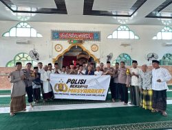 Polsek Tambang Laksanakan Kegiatan Jum’at Keliling di Masjid Miftahul Jannah